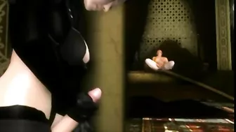 Shemale Gets Handjob in 3D Anime