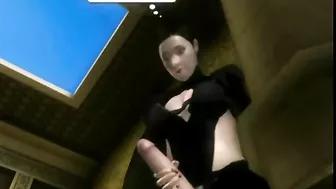 Shemale Gets Handjob in 3D Anime