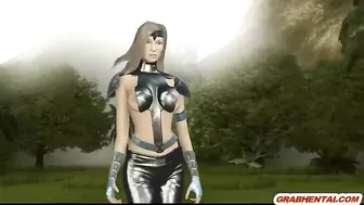 Wolverine gets fucked from behind in the great outdoors! 3D animation at its best.