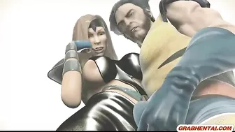 Wolverine gets fucked from behind in the great outdoors! 3D animation at its best.