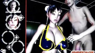 Busty 3D Animation Hot Ass Fucking by Robot