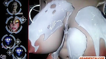 Busty 3D Animation Hot Ass Fucking by Robot