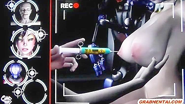 Busty 3D Animation Hot Ass Fucking by Robot