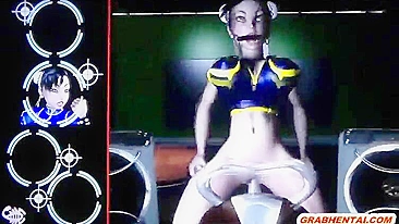 Bald and Bound - Gagging 3D Animation Assfuck