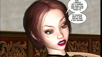 Strapped-on Fucking on the Sofa - A 3D Comic Experience