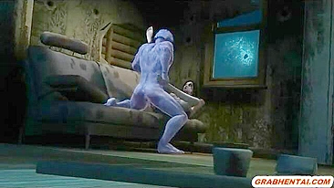 3D Animation Hot Fucking in the Sofa - 3DPorn