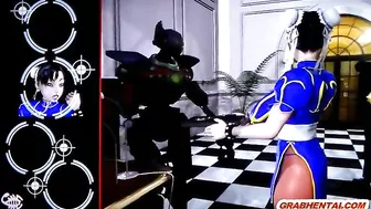 Busty Anime Gets Fingered Pussy and Handjob Cock - 3D Porn and Anime