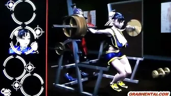 Busty Anime Gets Fingered Pussy and Handjob Cock - 3D Porn and Anime