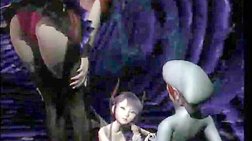 Batgirl Sucks Big Dick in 3D Anime Porn