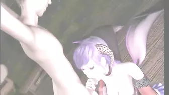 Anime Beauty Sucks Stiff Dick in 3D Porn