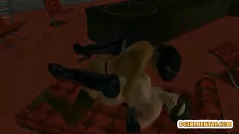 Shemale Fucks Captive in 3D Anime Porn