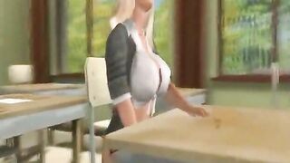 Sexy Shemale Coeds Suck Cock in Classroom - 3D Anime Porn