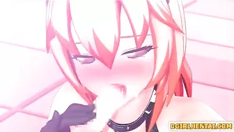 Anime Cutie Gets Sucked by Her Big Shemale Cock