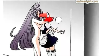 Shemale Maid Gets Licked by Her Cock in 3D Porn Comic