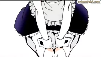 Shemale Maid Gets Licked by Her Cock in 3D Porn Comic