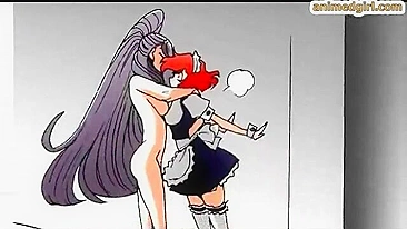 Shemale Maid Gets Licked by Her Cock in 3D Porn Comic