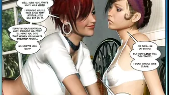 Coed Shemale Hot Fucking in Bed - 3D Porn Comic