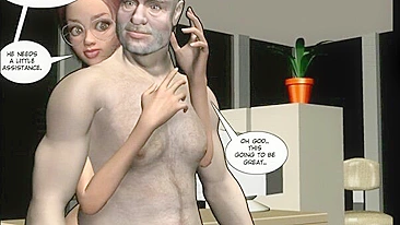 Threesome Fucking in 3D Porn Comic