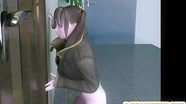 Anime Caught and Hard Fucked by Spider Monster