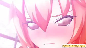 3D Animated Shemale Cutie Sucks Cock in Caught Moment