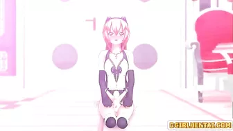 3D Animated Shemale Cutie Sucks Cock in Caught Moment