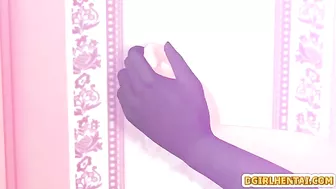 3D Animated Shemale Cutie Sucks Cock in Caught Moment