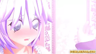 3D Animated Shemale Cutie Sucks Cock in Caught Moment