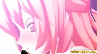 3D Animated Shemale Cutie Sucks Cock in Caught Moment