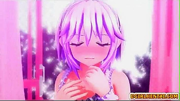 3D Animated Shemale Cutie Sucks Cock in Caught Moment