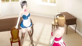 Shemale Masturbates and Gets Jerked Off in Hentai Anime Fuck Fun