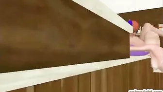 2 Shemale Anime Characters Ride Stiff Dicks in 3D Porn