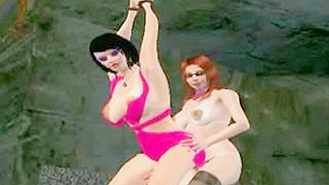 Futa Bondage Fucked From Behind - 3D Porn