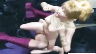 Shemale Angel Fucks Shemale in 3D Anime Porn