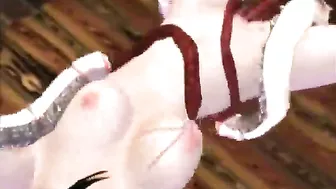 Girl Gets Drilled in All Holes by Tentacles in 3D Animated Porn