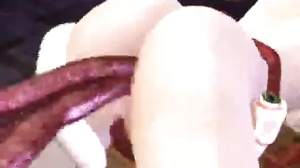 Girl Gets Drilled in All Holes by Tentacles in 3D Animated Porn