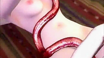 Girl Gets Drilled in All Holes by Tentacles in 3D Animated Porn