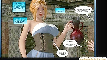 Busty Anime Gets Handjob from Wet Pussy