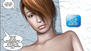 Shemale Standing Fucked in 3D Porn