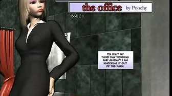 Big-Boobed Office Girl in 3D Comic Porn