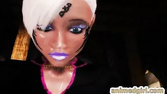 Shemale Gets Blowjob and Tittyfucked in 3D Animated Porn