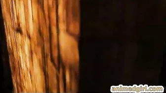 Shemale Gets Blowjob and Tittyfucked in 3D Animated Porn