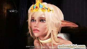 Shemale Gets Blowjob and Tittyfucked in 3D Animated Porn