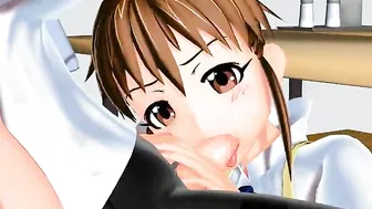 Busty Coed Gets Fucked by Shemale 3D Anime Porn