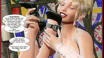 Shemale Poking Table 3D Porn Animation