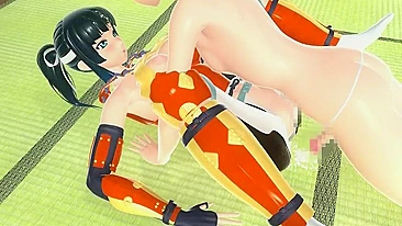 Hentai Samurai Shemale Fucks Bareback in Anime Toon