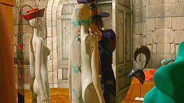 3D Porn Queen Hotly Sucks Anime King's Cock