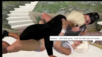 Threesome with Big Tits and Doggystyle in 3D Animation