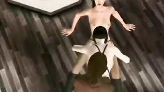 Shemale Anime Threesome Heat - Two Shemales and one anime girl get hot and horny in a steamy threesome!