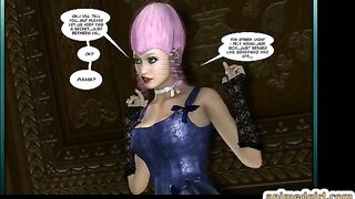 Busty Shemale Sucks Bigcock and Swallows Cum in 3D Hentai