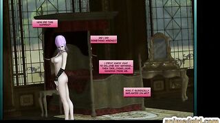 Busty Shemale Sucks Bigcock and Swallows Cum in 3D Hentai